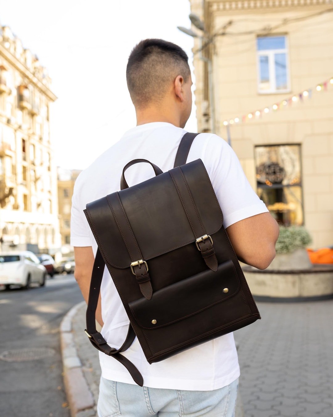 Classic Casual Daypack Retro Unisex Backpack Minimal Chic Everyday Use Amazon.com | MININAI Vintage Canvas Backpack for Women Men  main image 4