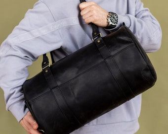 Leder Herren Reisetasche, Reisetasche, Weekender, Sporttasche, Reisetasche, Geschenk für Ihn, Jahrestagsgeschenke