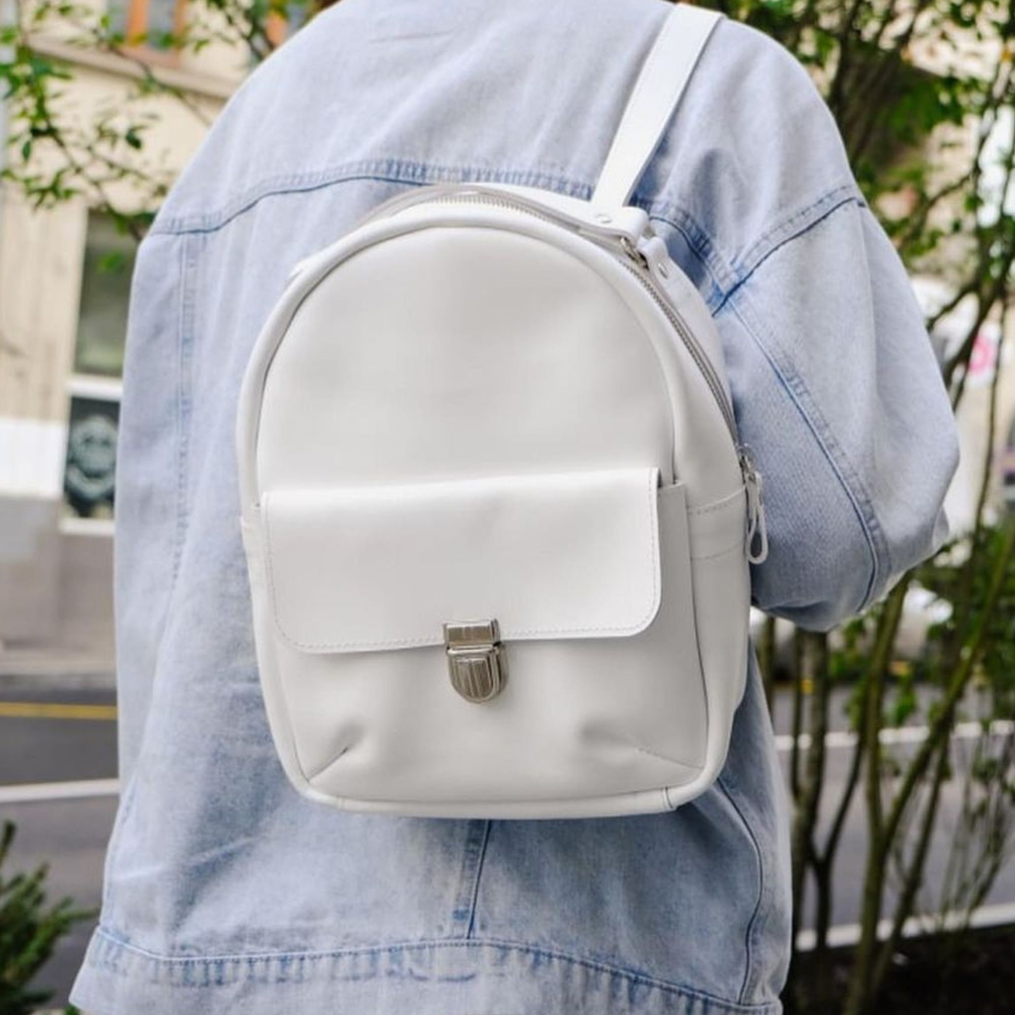 Leather Backpack Women, Personalized Mini Backpack, Small Travel