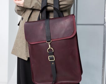 Sac à dos pour ordinateur portable bordeaux, grand sac à dos de bureau, porte-documents pour femme personnalisé, cadeaux pour petite amie
