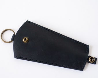 Leather key ring, personalized gift, key chain, gift for her, key holder, leather accessories, key organizer, key cover