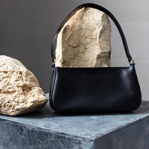 Klassische Ledertasche, Abendtasche, perfektes Geschenk für sie, tägliche Tasche, minimalistische Tasche, kleine Tasche, Luxustasche
