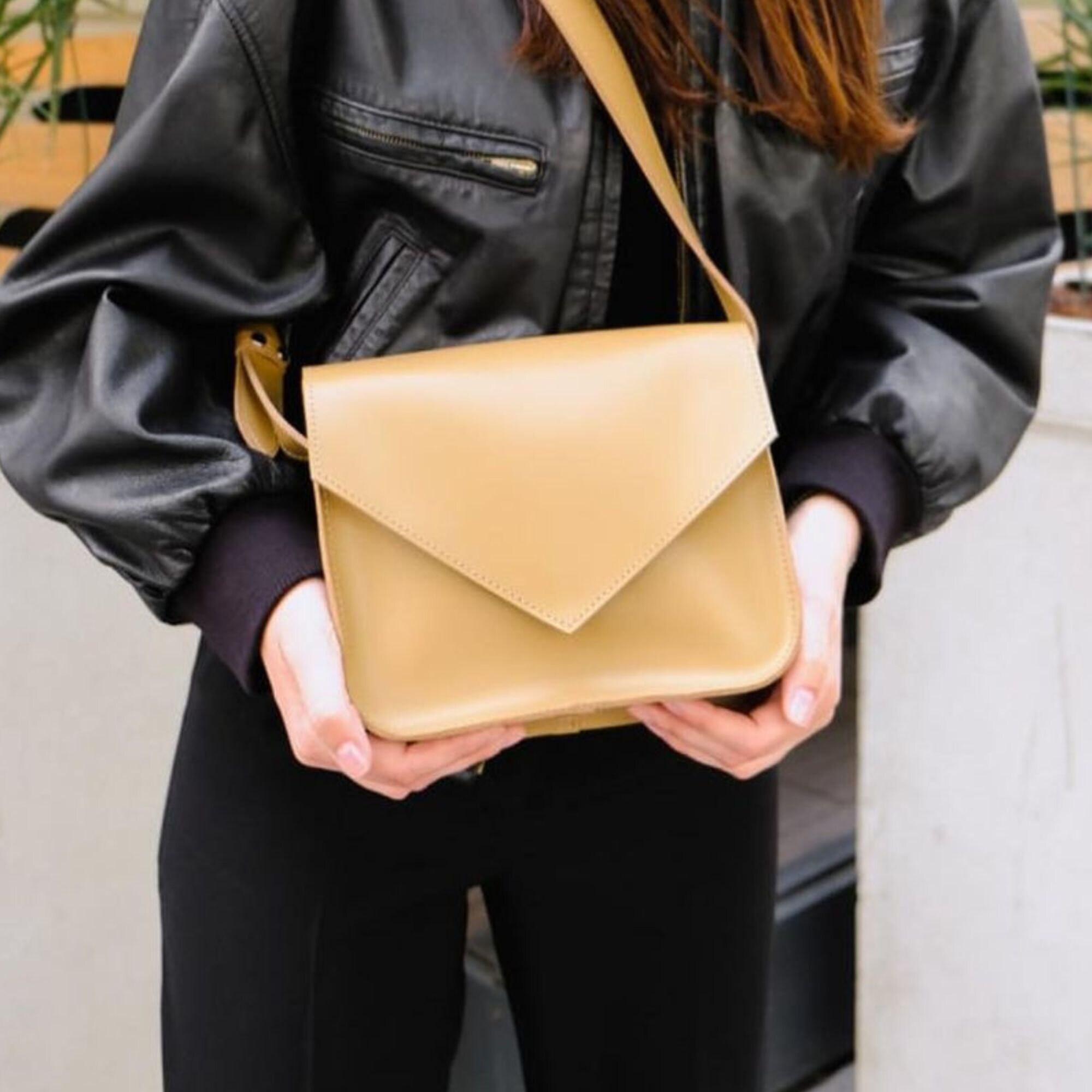 Small Crossbody Bag, Personalized Leather Bag, Evening Bag