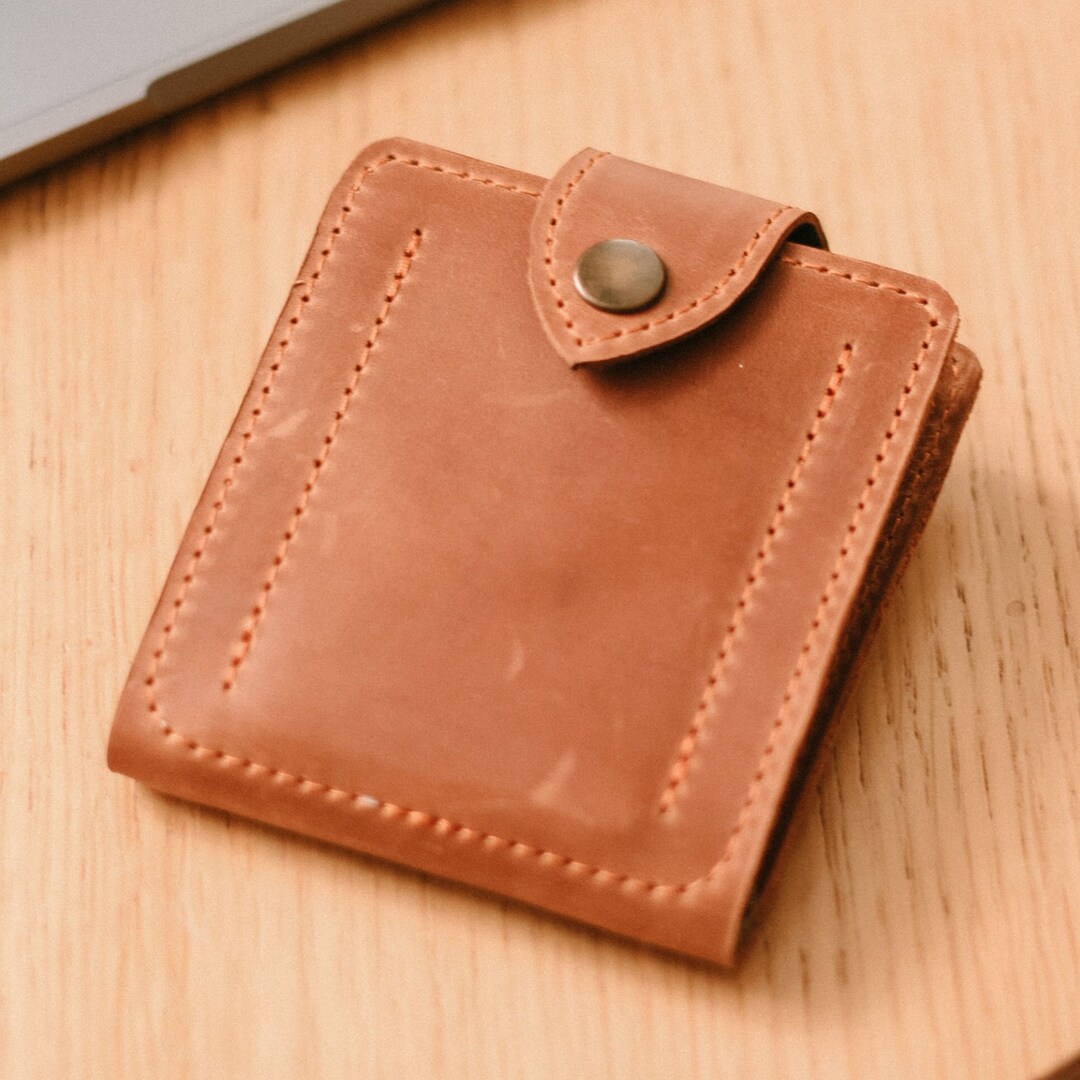 Clasp Wallet Thin Leather