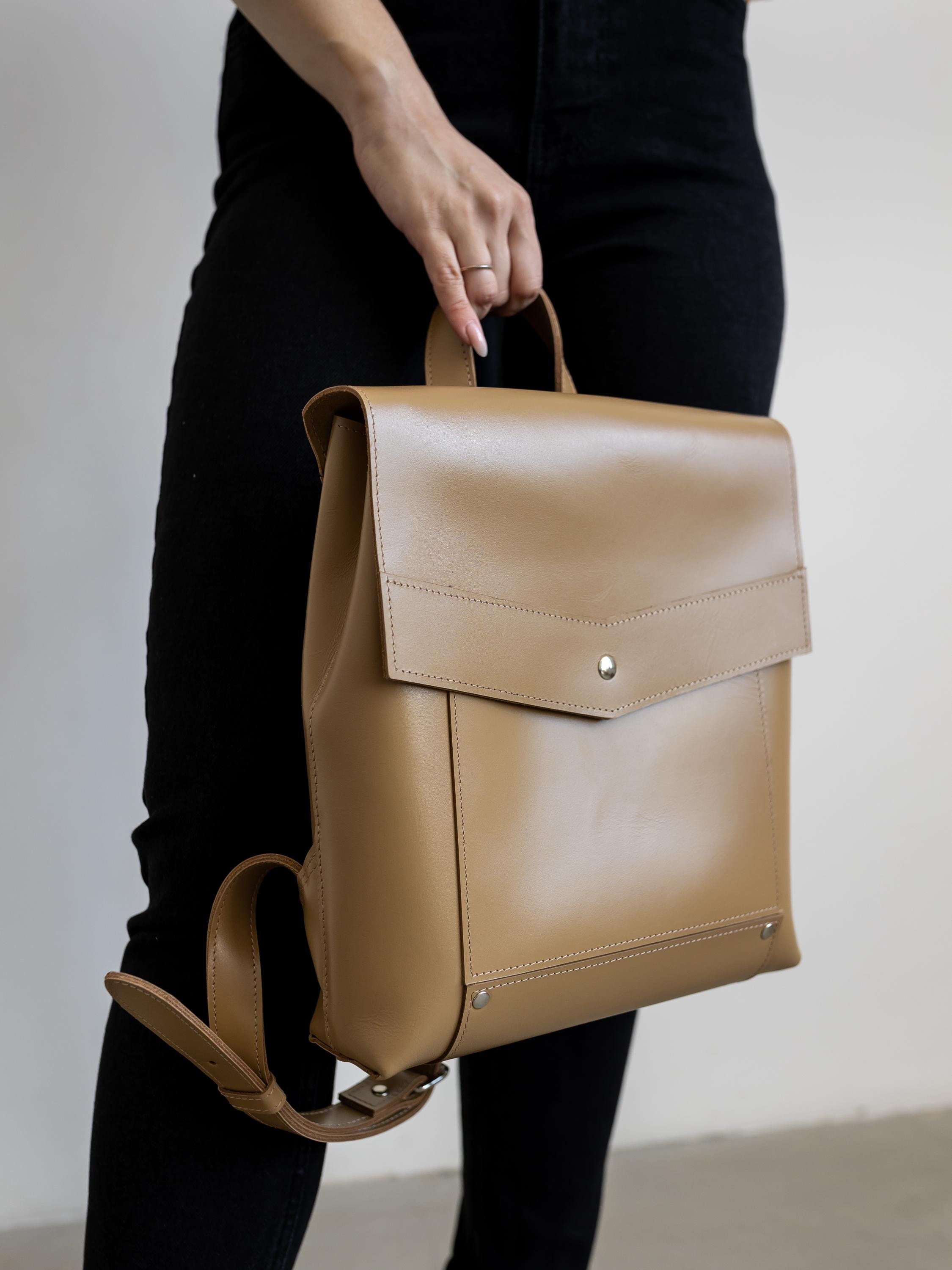Handmade Leather Womens Backpack, City Backpack, Travel Rucksack, Gift ...