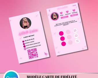 Loyalty Business Card, Canva Loyalty Card Template Design, Rewards Cards, Business Discount Cards
