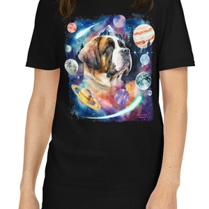 St. Bernard Dog Saint Bernard of the Cosmos Short-Sleeve Unisex T-Shirt