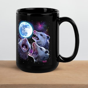 Howling Possums Moon Mug - Funny Opossum Lover Gift