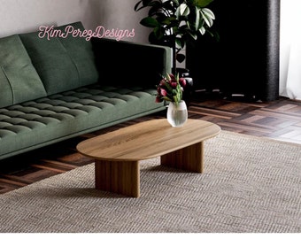 Modern Coffee Table - Original oak coffee table - Scandi coffee table - Aesthetic coffee table - Wooden coffee table - Living room table