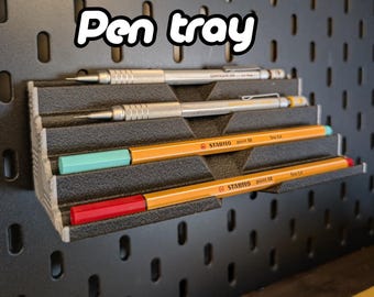 Porte-stylos Ikea Skadis pour panneau perforé : organiseur de bureau personnalisable