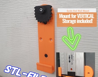 Bosch geleiderail-wandmontage: garage-organizer bouwmarkt (STL-bestanden)
