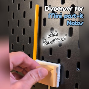 Skadis Pegboard Post-it Note & Pen Holder: Customizable Desk Organizer