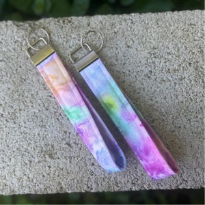 Tie-dye Keychain Wristlet
