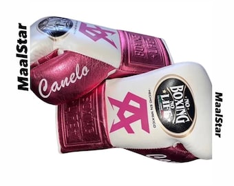 Customized Canelo Handmade No Boxing No Life Boxing Gloves | Premium Variant | with Canelo Logo | Cowhide Leather