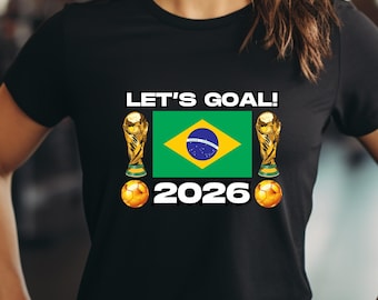 World Cup 2026 Soccer Fan Unisex Softstyle T-Shirt | Lets Goal! | Country Pride - Choose your own country!