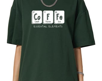Koffieshirt, grappig koffieshirt, cadeau voor koffieliefhebber, cafeïneliefhebber shirt, latte shirt, leuk koffieshirt, Silly Coffee Tee