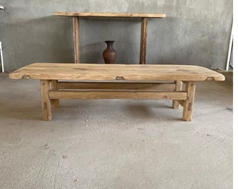 Rustic Low Coffee Table • Reclaimed Wood Handmade Living Room Coffee Table