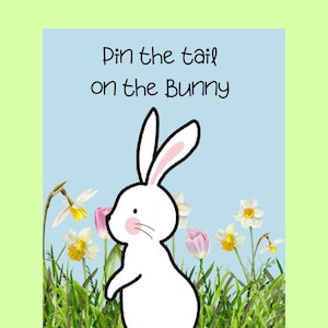 Pin the Tail on the Easter Bunny