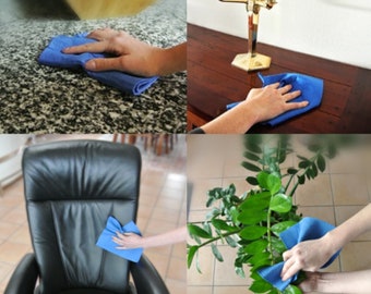 Polishing and dusting cloth from BlueWish pack of 10