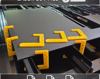 Messerbett C-Clamp Set Laser Cut SVG-Datei - Acryl Laserklammern