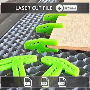 Honeycomb Bed Pin Set Laser Cut SVG File - Acrylic Laser Pins