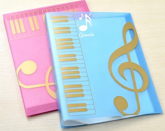 Custom Music Portfolio For Concert Choir, Waterproof Sheet Music Binder, Gift For Musician, Music Teacher Appreciation Gift