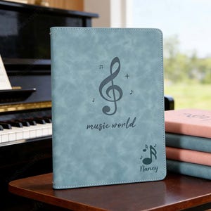 Engrave Pianist Name Sheet Music, Custom Songwriters Sheet Music Binder, Present For Songwriters, Musician Song Book Gift