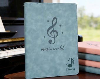 Engrave Pianist Name Sheet Music, Custom Songwriters Sheet Music Binder, Present For Songwriters, Musician Song Book Gift
