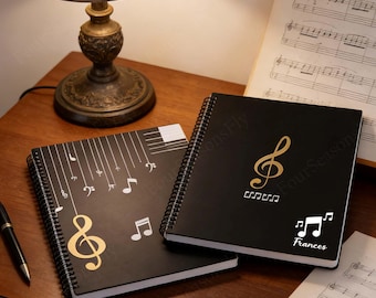 Personalized Music Portfolio For Musicians, Custom Waterproof Sheet Music Binder, Choir Organizer Gift, Great Gift For Music Lovers