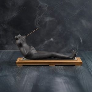 Black Ceramic Frog Incense Holder, Ceramic Incense Burner, Suitable For Yoga Room Decor, Air Purification, Meditation, Funny Incense Holder