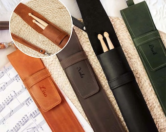 Personalised Drumstick Pouch With Name, Drum Sticks Holder Bag, Drumstick Bag, Drumsticks, Unique Gifts For Drummers, Boyfriend Gifts