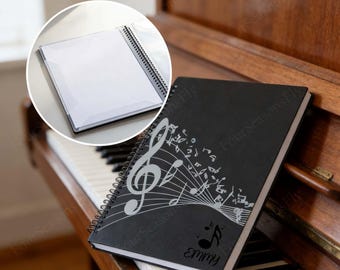 Personalized Sheet Music Folder, Custom Music Binder, Music Score Folder For Piano, Violin, Guitar, Music Organizer For Musicians