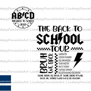 ABCD Back to School Svg, ABCD Teacher Tour Png, Back To School, End of Year Png, Teacher Gift