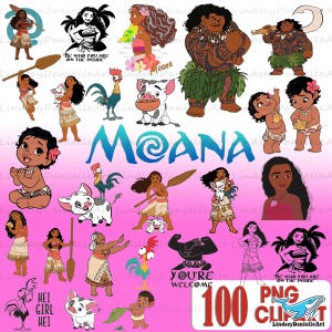 Más de 100 paquetes de Moana SVG, SVG de Disney, SVG de Moana, SVG de princesa