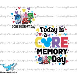 Core Memory Day SVG PNG: Inside Out Inspired (Digital Files)