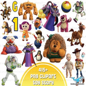 415+ file Toy Story Png Bundle, Toy Story Clipart,  Woody png, Buzz Lightyear printable, Instant Download