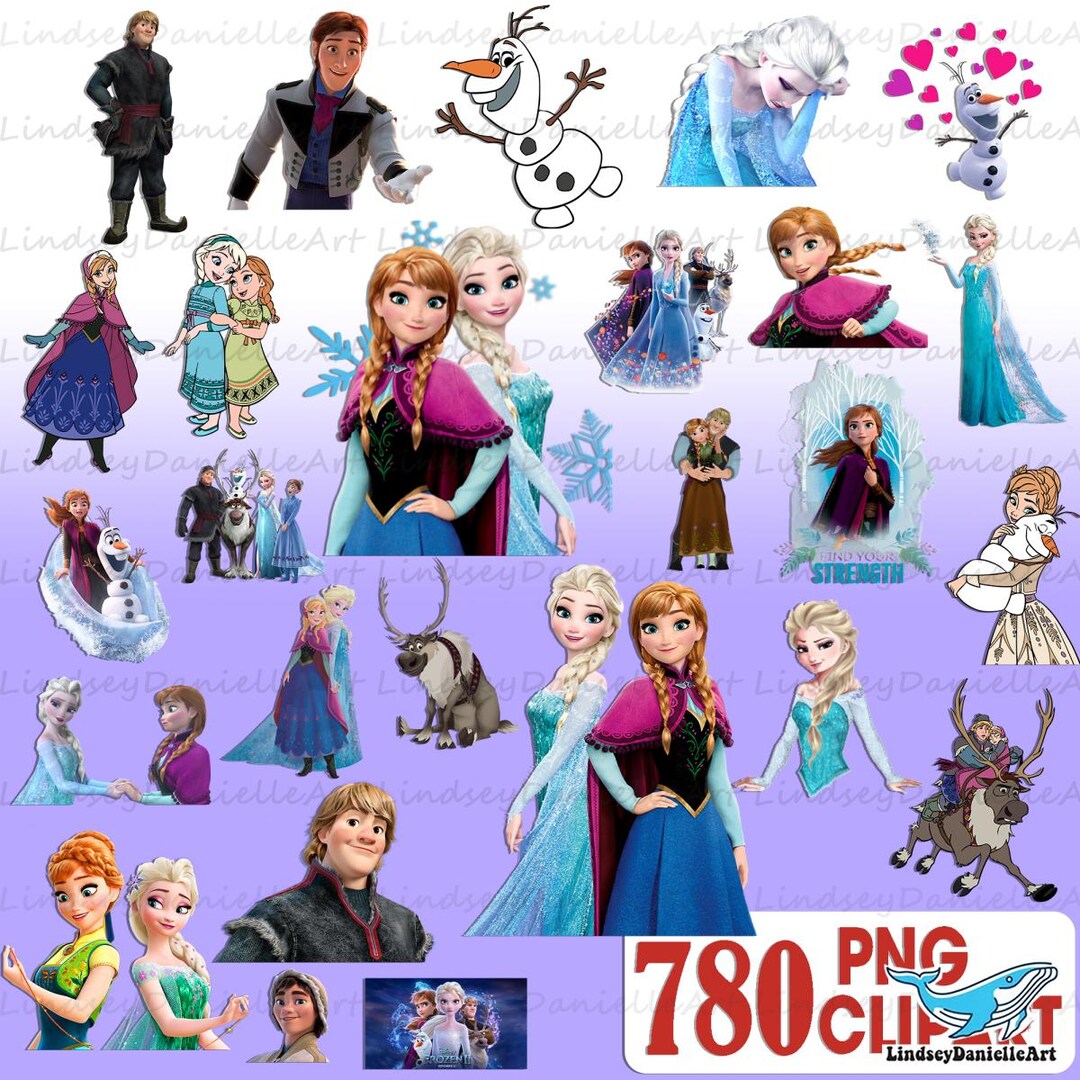 Frozen Png Clipart Bundle, Frozen SVG, Frozen Clipart, Frozen 2 Clipart ...