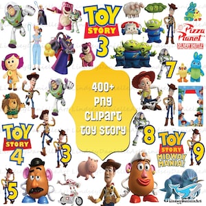 200+ Toy Story Png Bundle, Toy Story Clipart,  Woody png, Buzz Lightyear printable, Instant Download