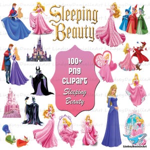 Dornröschen PNG Clipart Bundle (Digitaler Download
