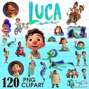 Luca PNG Clipart Bundle: Luca Shirts Design (Digital Download)