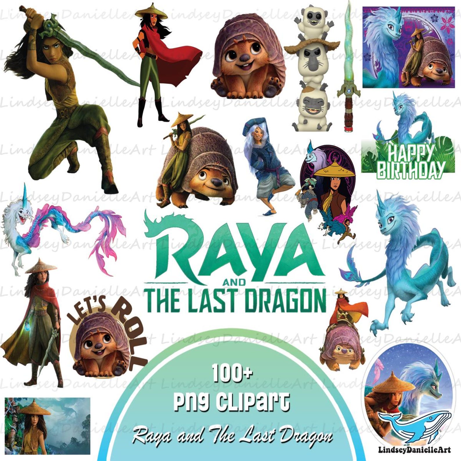 Raya and the Last Dragon Clipart Bundle (PNG Digital Download) - Etsy