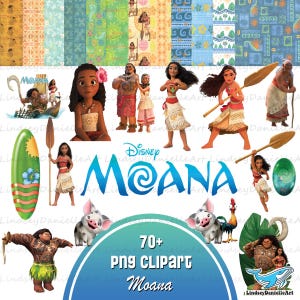 70+ File Moana clipart Png Bundle, Moana Paper, Moana PNG Instant Digital Download
