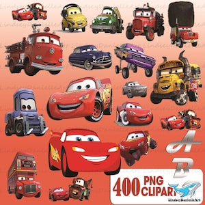 400 Files Cars Disney PNG Bundle, Cars Png, Cars Clipart
