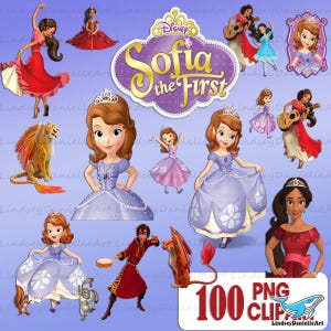 Elena Sofia Clipart PNG, Avalor PNG Clipart Bundle, Elena Princess PNG, Instant Digital Download