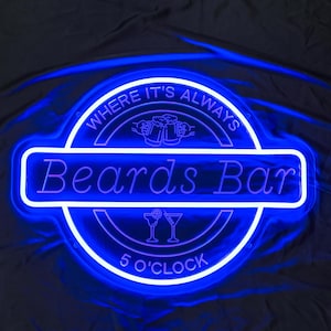Personalized Bar Neon Sign, Man Cave Neon Sign, Whiskey Cocktail Tequila Bar Sign, Light Bar Sign For Husband,Father&#39;s Day Gifts,Beer Signs