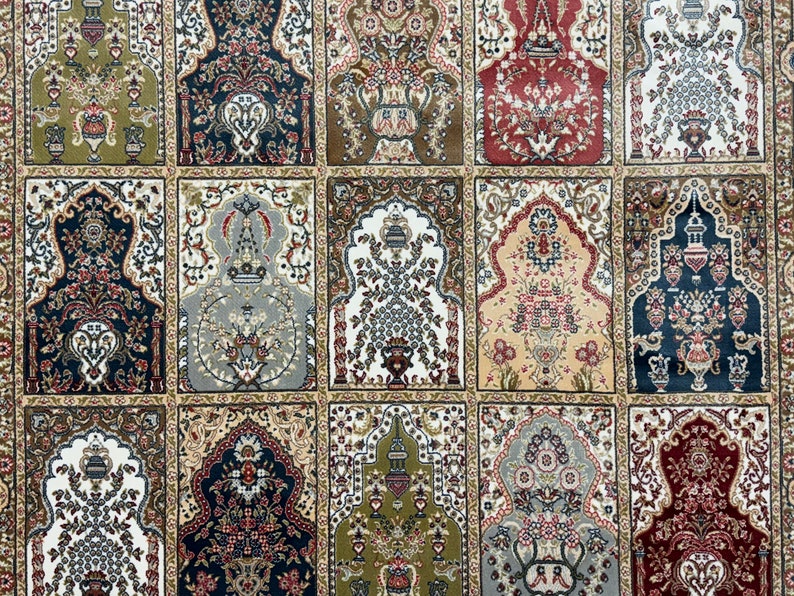 Four Seasons Design Rug, Bamboo Silk Rug 4x6, Persian Pattern Rug, 4x6 ...