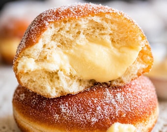 Ricetta dei Bomboloni, ciambelle italiane facili e soffici (PDF)