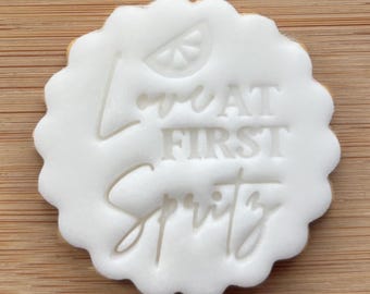 Love at First Spritz Cookie Stamp, Fondant Embosser, Fits M&S All Butter Biscuits