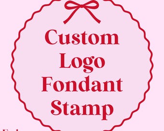 Custom Logo Cookie Stamp, Personalised Company Brand Fondant Embosser, M&S Biscuit Hack