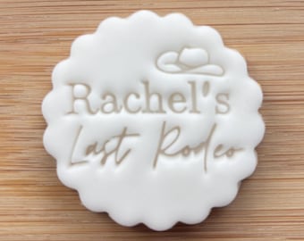 Custom Last Rodeo Cookie Stamp, Hen Do Fondant Embosser, M&S All Butter Biscuit Hack